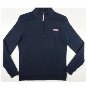 Vineyard Vines Navy Quarter-Zip Pullover Sweatshirt (Men's XS, fits Women S/M)